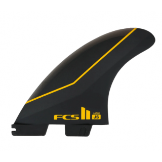 Ailerons - JS PC Carbon Medium Black Tri Retail Fins - FCS