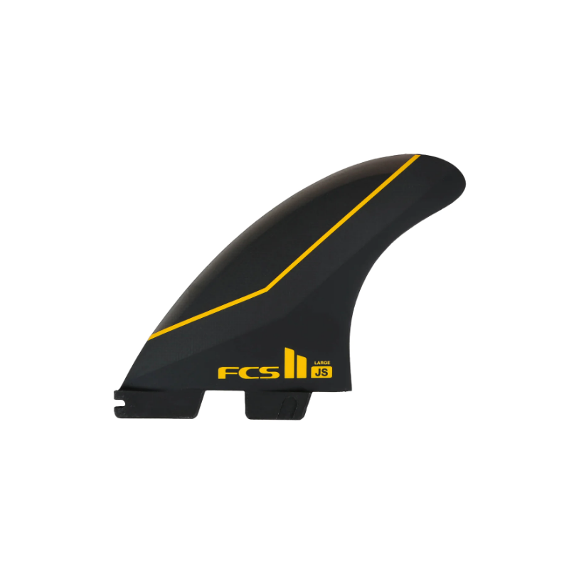 Ailerons - JS PC Carbon Medium Black Tri Retail Fins - FCS