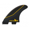 Ailerons - JS PC Carbon Medium Black Tri Retail Fins - FCS