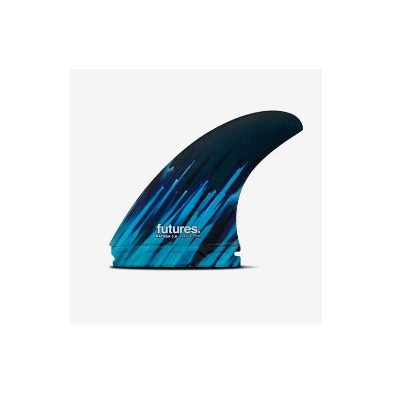 Ailerons - Dérives Thruster MAYHEM 3.0 Vapor core CarbonBlue - FUTURES