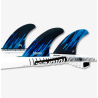 Ailerons - Dérives Thruster MAYHEM 3.0 Vapor core CarbonBlue - FUTURES