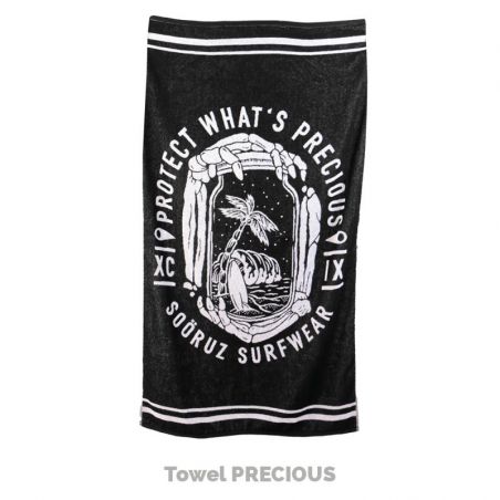 SOÖRUZ - TOWEL BIO PRECIOUS U BLACK SOÖRUZ - TOWEL BIO PRECIOUS U BLACK