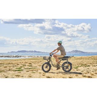 Vélo électrique biplace cargo compact - Yuvi 2