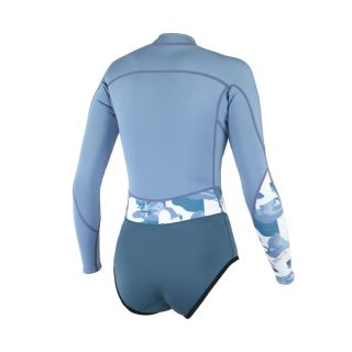 COMBINAISON SHORTY - SHORTY WOMEN 1/1 LS MINI ZIP DIVINE BL WOMEN - BLUE