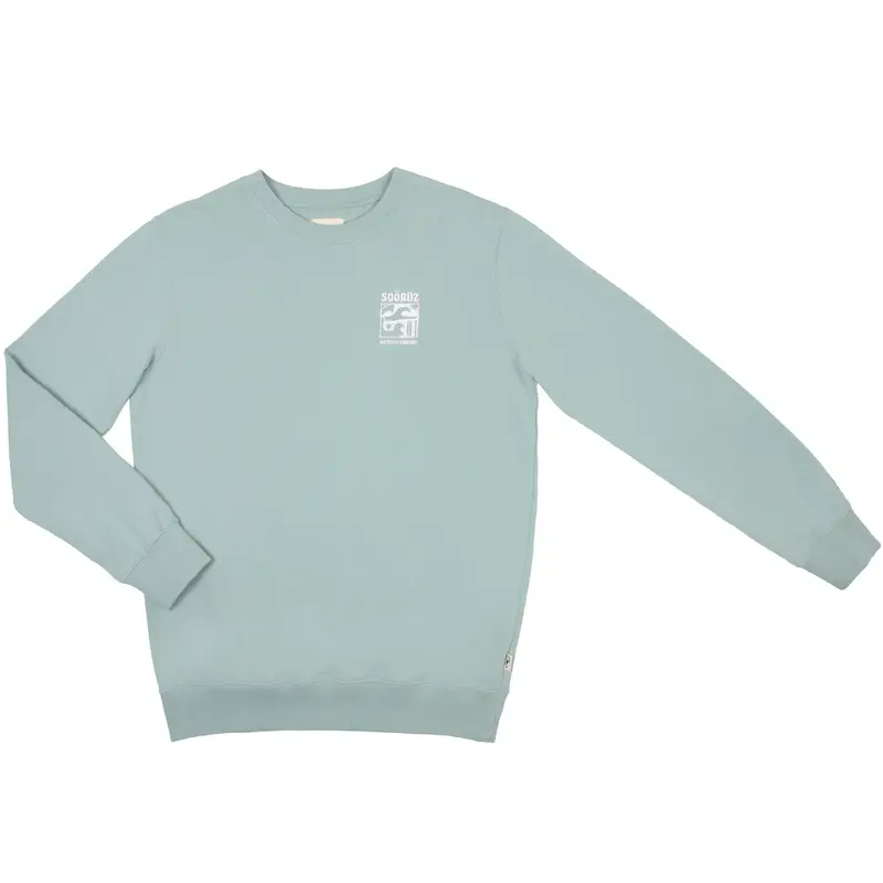 SOORUZ - Sweat round Bio AZUL organic cotton