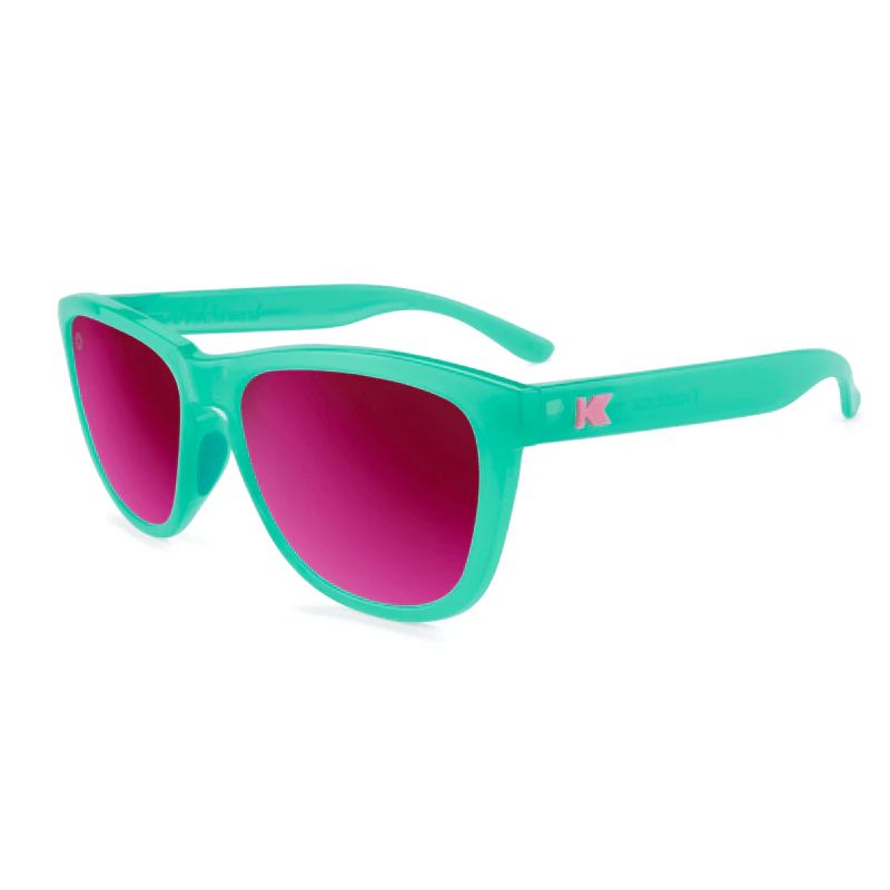 KNOCKAROUND - Lunettes de Soleil Premiums Sport Aquamarine / Fuchsia