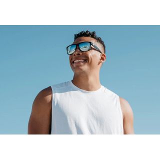 KNOCKAROUND - Lunettes de Soleil Torrey Pines Sport Jelly Black / Sky Blue