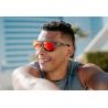KNOCKAROUND - Lunettes de Soleil Torrey Pines Sport Clear Grey / Red Sunset