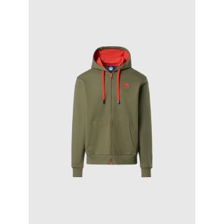 NORTH SAILS - Sweat à capuche entièrement zippé avec écusson logo