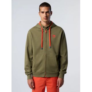 NORTH SAILS - Sweat à capuche entièrement zippé avec écusson logo