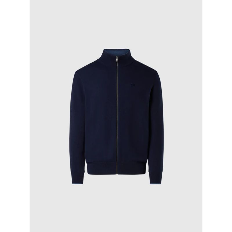 NORTH SAILS - Pull entièrement zippé avec logo brodé