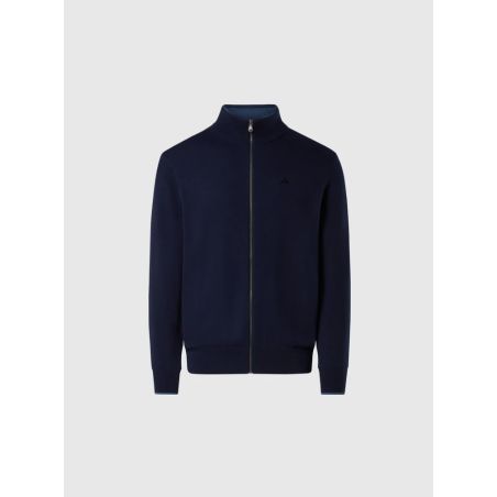 NORTH SAILS - Pull entièrement zippé avec logo brodé NORTH SAILS - Pull entièrement zippé avec logo brodé