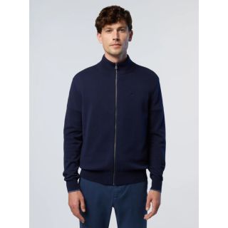 NORTH SAILS - Pull entièrement zippé avec logo brodé