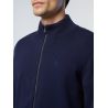 NORTH SAILS - Pull entièrement zippé avec logo brodé