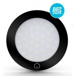 SPOT BÉLÉNOS NOIR LED 3W AVEC INTERRUPTEUR