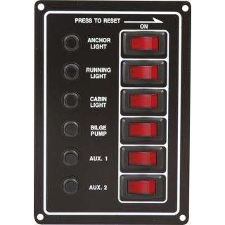 TABLEAU ELECTRIQUE 6 INTERS AVEC DISJONCTEURS