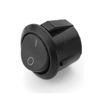 Interrupteur rond noir