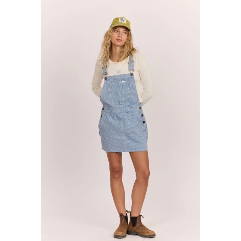 SISSTREVOLUTION - Ocean Haze Pinifore Overall Dress
