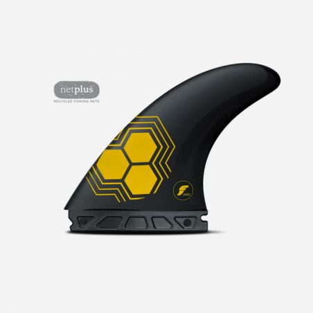 FUTURES - DERIVES THRUSTER FAM2 ALPHA SERIES CARBON YELLOW THRUSTER SET TAILLE L