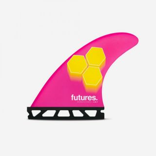 FUTURES - DERIVES THRUSTER FAM3 AL MERRICK RTM HEX PINK & YELLOW