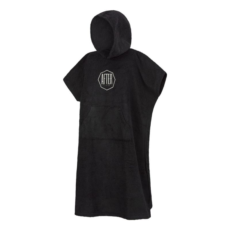 AFTER ESSENTIALS - PONCHO LOGO BLACK