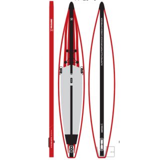 SURFPISTOLS - STAND UP PADDLE PERFORMANCE 14'0 x 29" x 6" RACE CARBONE