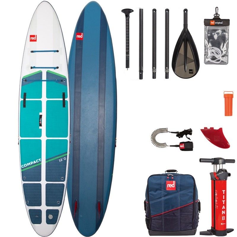 PADDLE GONFLABLE - COMPACT 12' - PACK COMPLET - RED PADDLE