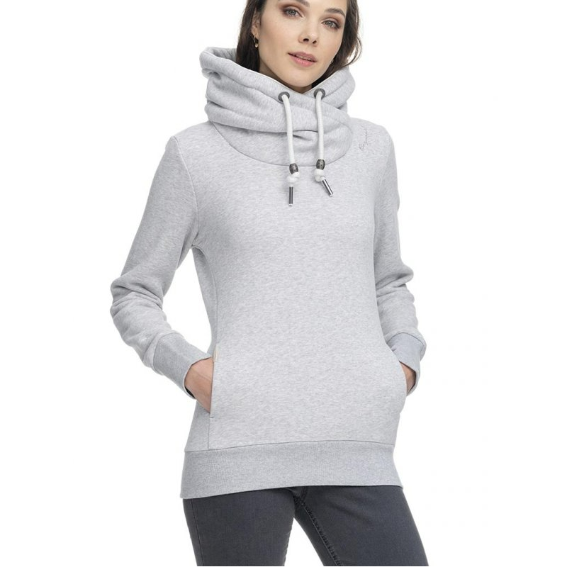 SWEAT A CAPUCHE - GRIPY BOLD Gris clair - RAGWEAR