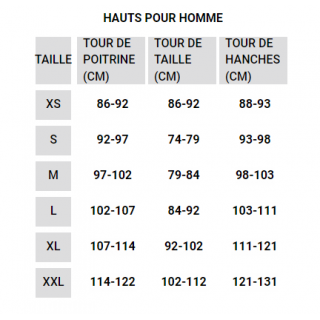 guide des tailles hurley