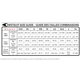 guide des tailles sooruz