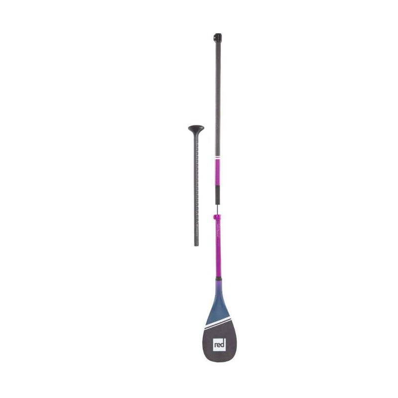 PAGAIE - HYBRID CARBON PURPLE PADDLE - RED PADDLE