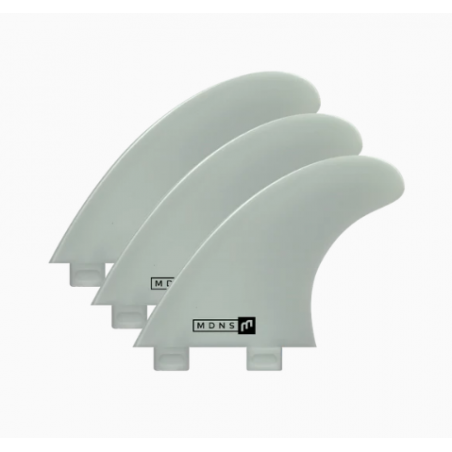 Ailerons - 3 FINS PVC FX2 4" CLEAR - MDNS