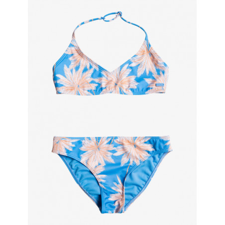 Maillot de bain 2 pièces imprimé floral bleu imprimé Roxy