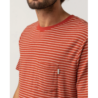 Tee-shirt - Linen Stripe SS - RYTHM.