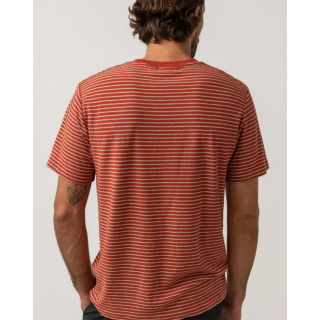 RYTHM - TEE-SHIRT LINEN STRIPE SS
