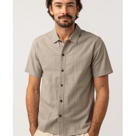 Chemise manches courtes - SEERSUCKER STRIPE SS - RYTHM.