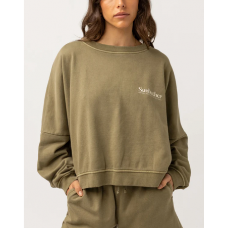 Sweat oversize - SUNBATHER SLOUCH FLEECE - RYTHM.