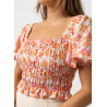 Top - ROSA FLORAL SMOCKED - RYTHM.