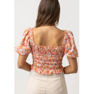 RYTHM - TOP ROSA FLORAL SMOCKED