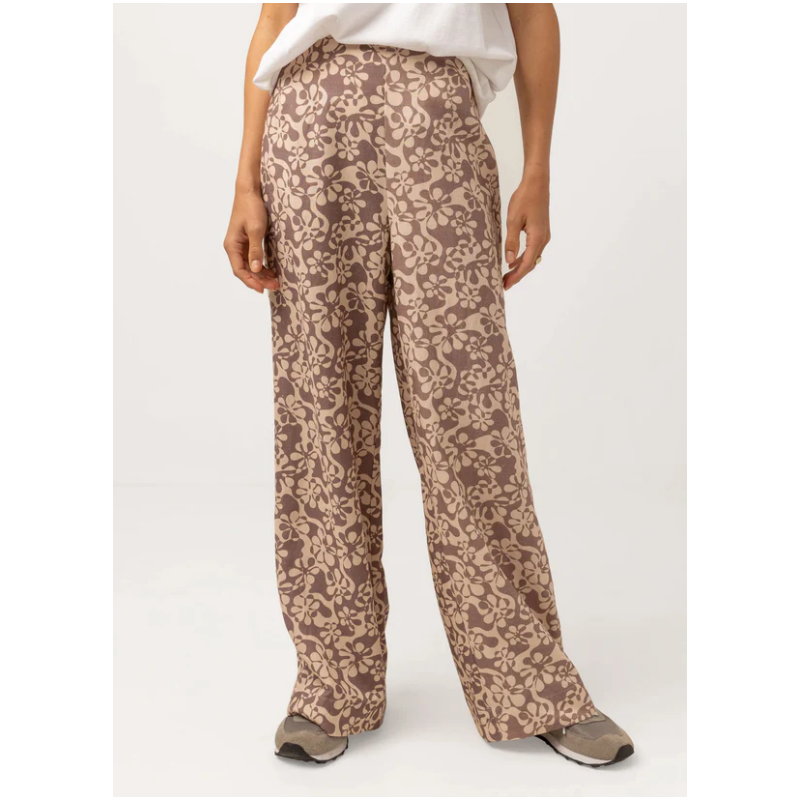 Pantalon - DRIFTED FLORAL WIDE LEG PANT - RYTHM.