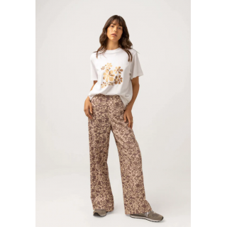 Pantalon - DRIFTED FLORAL WIDE LEG PANT - RYTHM.