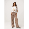 Pantalon - DRIFTED FLORAL WIDE LEG PANT - RYTHM.