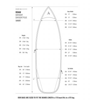 Housse de surf - DAY LITE SHORT 5mm - ROAM