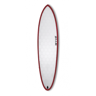 PLANCHE DE SURF - TWIN MID 7'4 rails rouge - WYVE