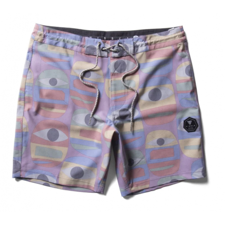 Short de bain - MINDS EYE 17.5" ECOLASTIC - VISSLA